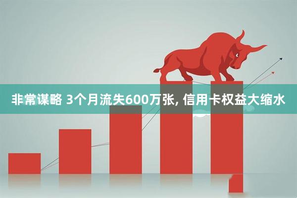 非常谋略 3个月流失600万张, 信用卡权益大缩水