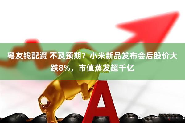 粤友钱配资 不及预期？小米新品发布会后股价大跌8%，市值蒸发超千亿